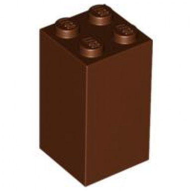 reddish brown brick 2 x 2 x 3