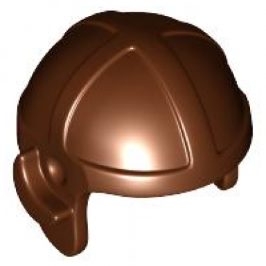 reddish brown minifigure headgear cap aviator