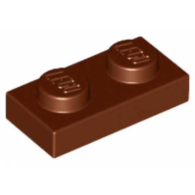 reddish brown plate 1 x 2