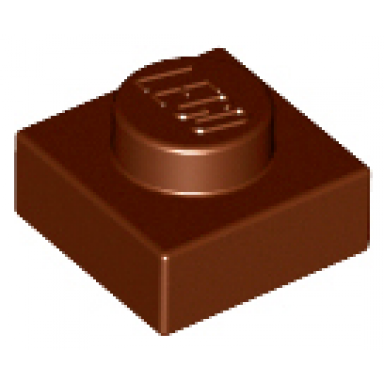reddish brown plate 1 x 1