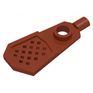 reddish brown minifigure footgear snowshoe - long front end