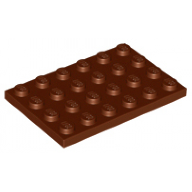 reddish brown plate 4 x 6