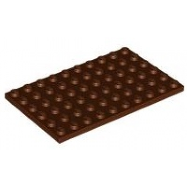 reddish brown plate 6 x 10