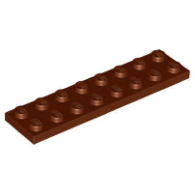 reddish brown plate 2 x 8