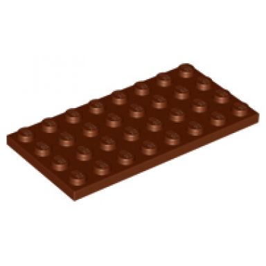 reddish brown plate 4 x 8