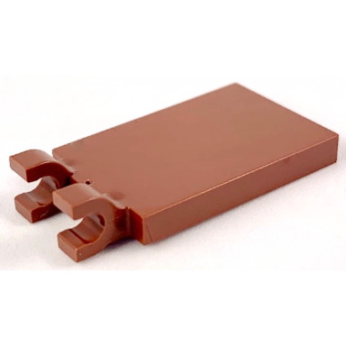 reddish brown tile modified 2 x 3 with 2 u clips