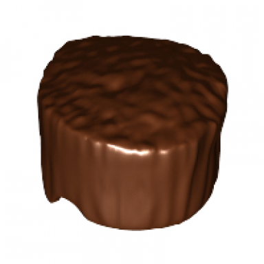reddish brown minifigure hair flat top with extended sides
