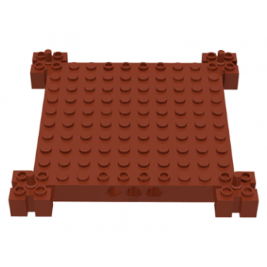 reddish brown brick modified 12 x 12 base