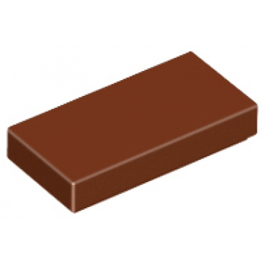 reddish brown tile 1 x 2