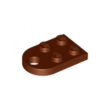reddish brown plate modified 2 x 3 with hole
