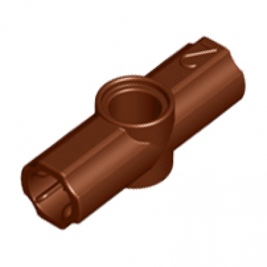 reddish brown technic axle and pin connector angled 2 - 180 degrees