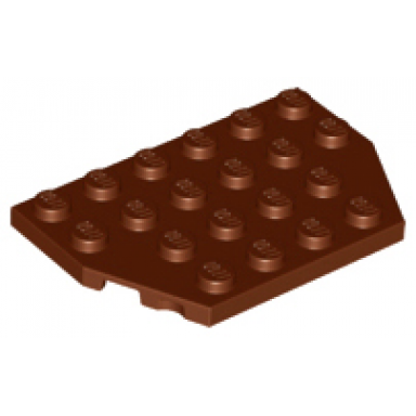 reddish brown wedge plate 4 x 6 cut corners