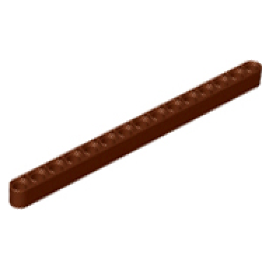 reddish brown technic liftarm thick 1 x 15