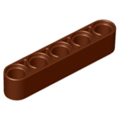 reddish brown technic liftarm thick 1 x 5