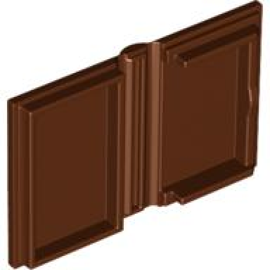 reddish brown minifigure utensil book 2 x 3