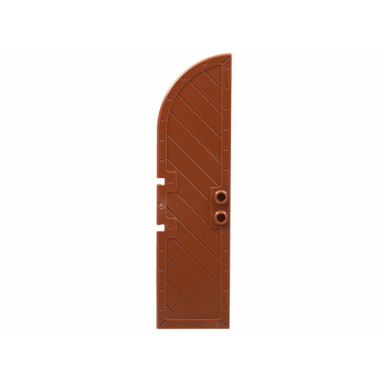 reddish brown door 1 x 4 x 11 1 3 curved top