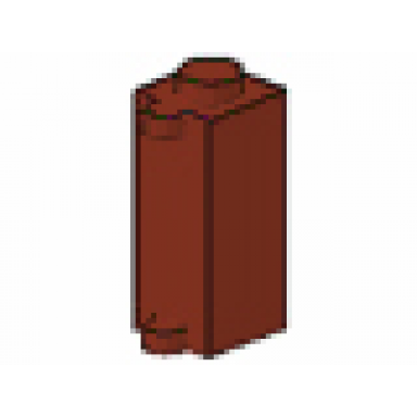 reddish brown brick modified 1 x 1 x 2 with shutter holder