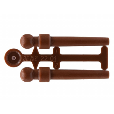 reddish brown minifigure utensil wand 2 on sprue