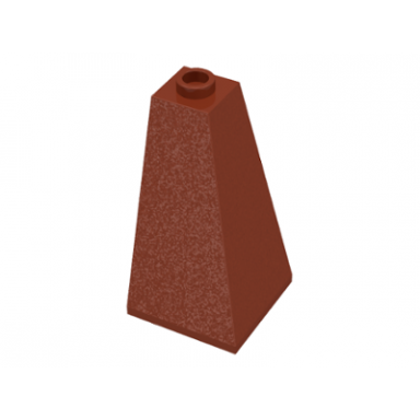 reddish brown slope 75 2 x 2 x 3 double convex