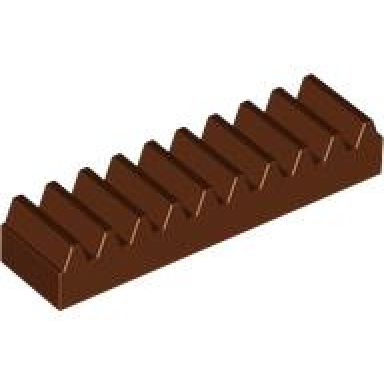 reddish brown technic gear rack 1 x 4
