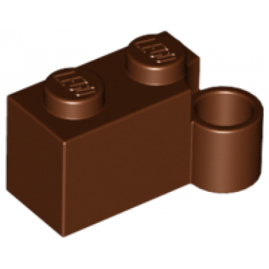 reddish brown hinge brick 1 x 4 swivel base