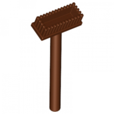reddish brown minifigure utensil push broom