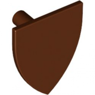 reddish brown minifigure shield triangular