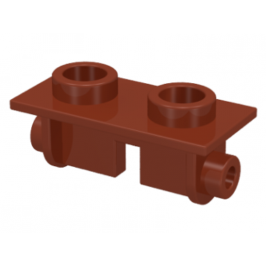 reddish brown hinge brick 1 x 2 top plate