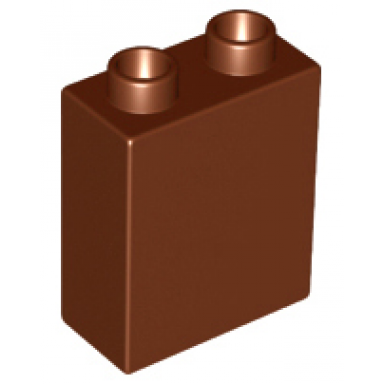 reddish brown duplo brick 1 x 2 x 2