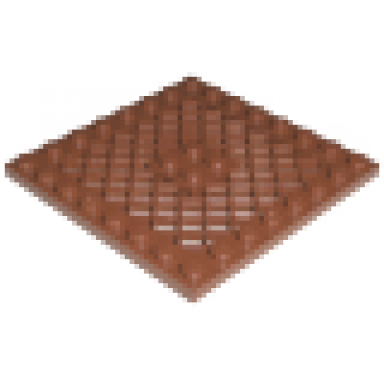reddish brown plate modified 8 x 8 with grille