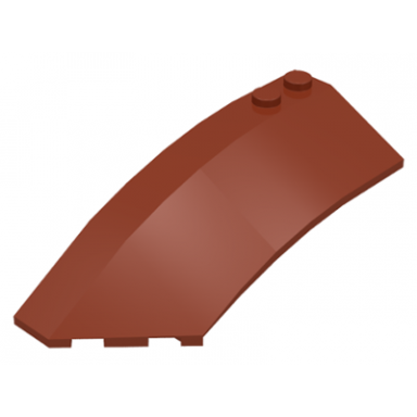 reddish brown wedge 8 x 3 x 2 open left