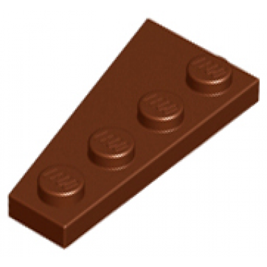reddish brown wedge plate 4 x 2 right