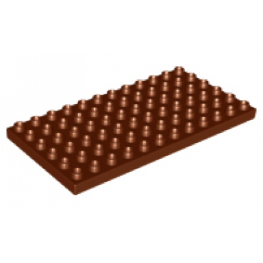 reddish brown duplo plate 6 x 12