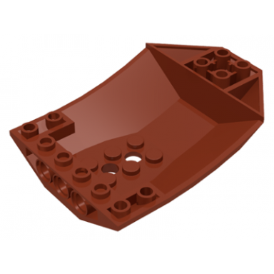 reddish brown cockpit 8 x 6 x 2 curved