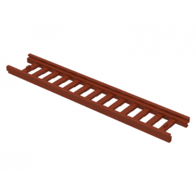 reddish brown ladder 14 x 2 1 2 with 13 rungs