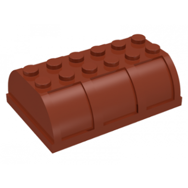 reddish brown container trunk lid 4 x 6 x 1 2 3