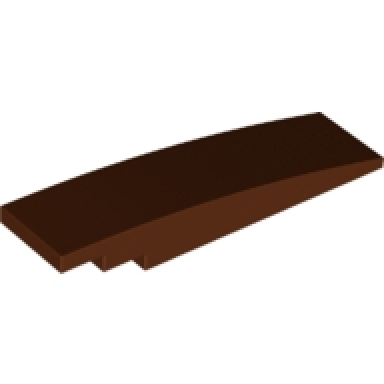 reddish brown slope curved 8 x 2