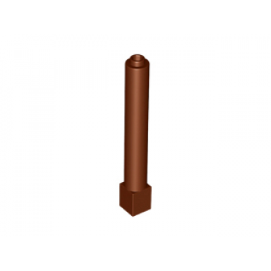 reddish brown support 1 x 1 x 6 solid pillar