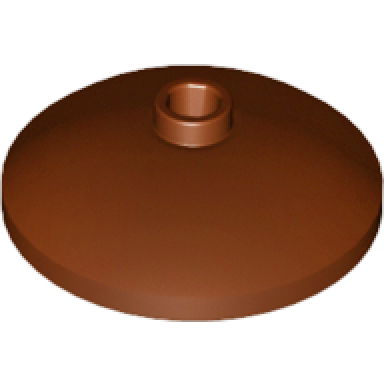 reddish brown dish 3 x 3 inverted radar