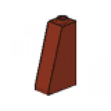 reddish brown slope 75 2 x 1 x 3 - open stud