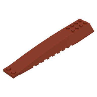 reddish brown wedge 16 x 4 triple curved with reinforcements