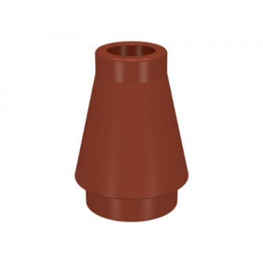 reddish brown cone 1 x 1