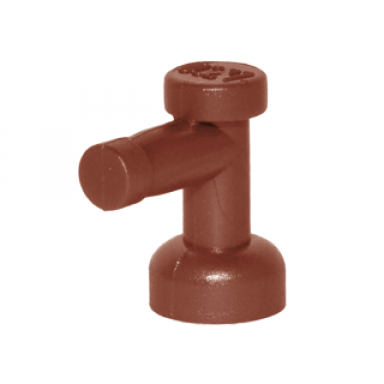 reddish brown tap 1 x 1 without hole in nozzle end
