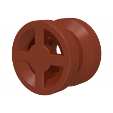 reddish brown wheel 8mm d x 6mm