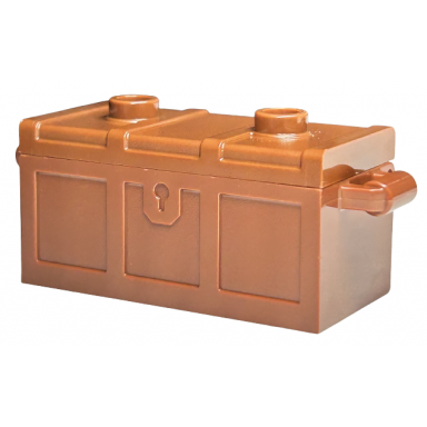 container treasure chest with slots in back and same color flat lid 4738a 80835