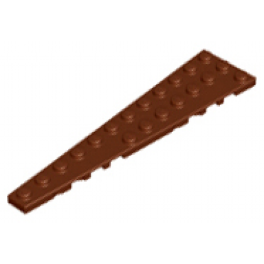 reddish brown wedge plate 12 x 3 left
