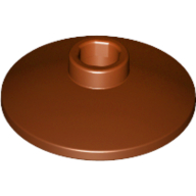 reddish brown dish 2 x 2 inverted radar