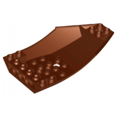 reddish brown cockpit 10 x 6 x 2 curved