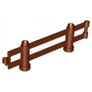 reddish brown duplo fence 1 x 10 x 2 interlocking