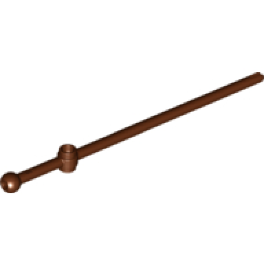 reddish brown bar 12l with open stud tow ball and slit boat mast